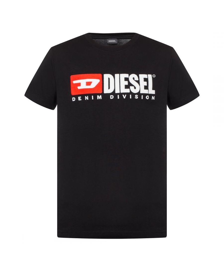 Image for Diesel T-Diego-Division Logo Black T-Shirt