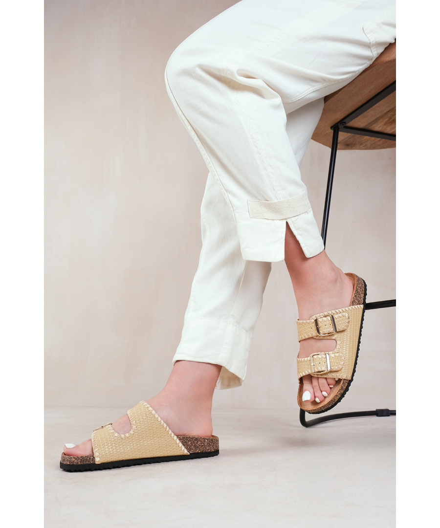 Where's That From Womens 'Sunset' Flat Sandals - Cream - Size UK 5