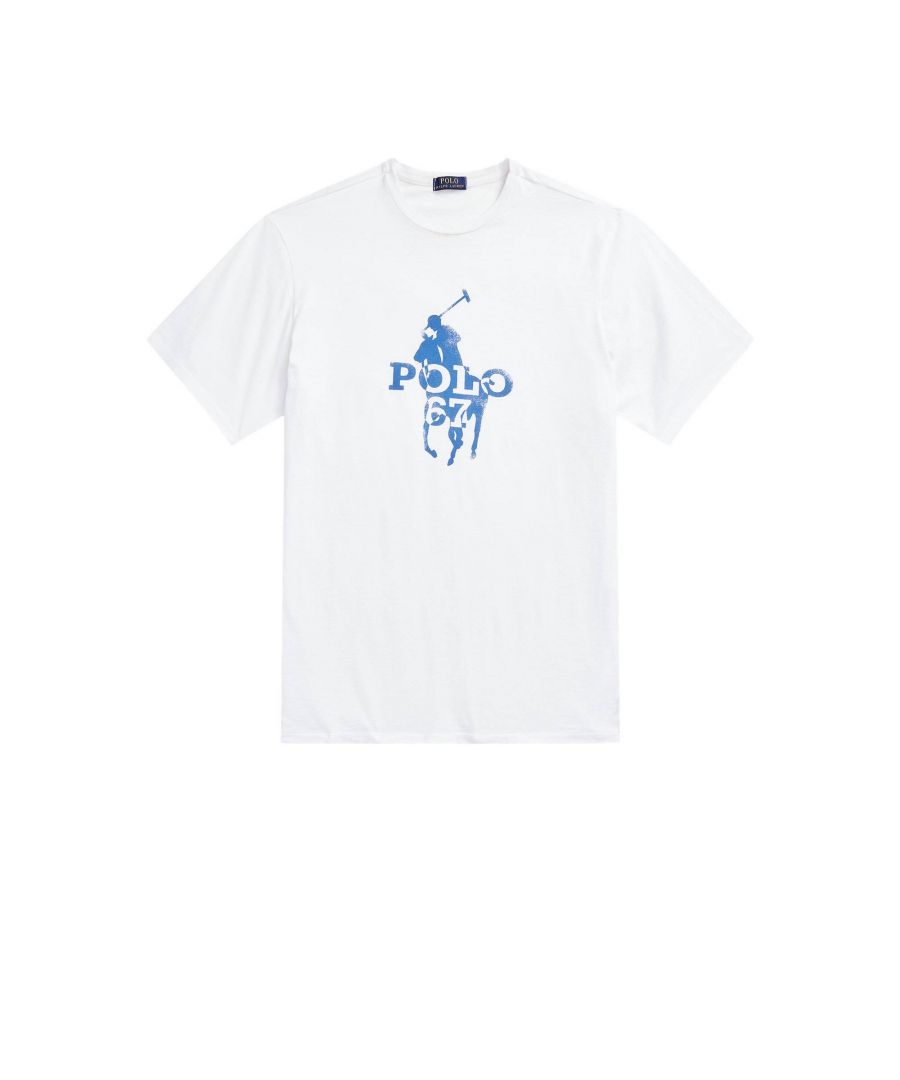 Dit T-shirt voor heren van POLO Ralph Lauren Big & Tall uit de XL collectie is gemaakt van katoen en heeft een logo-opdruk. Het model heeft een ronde hals en korte mouwen.