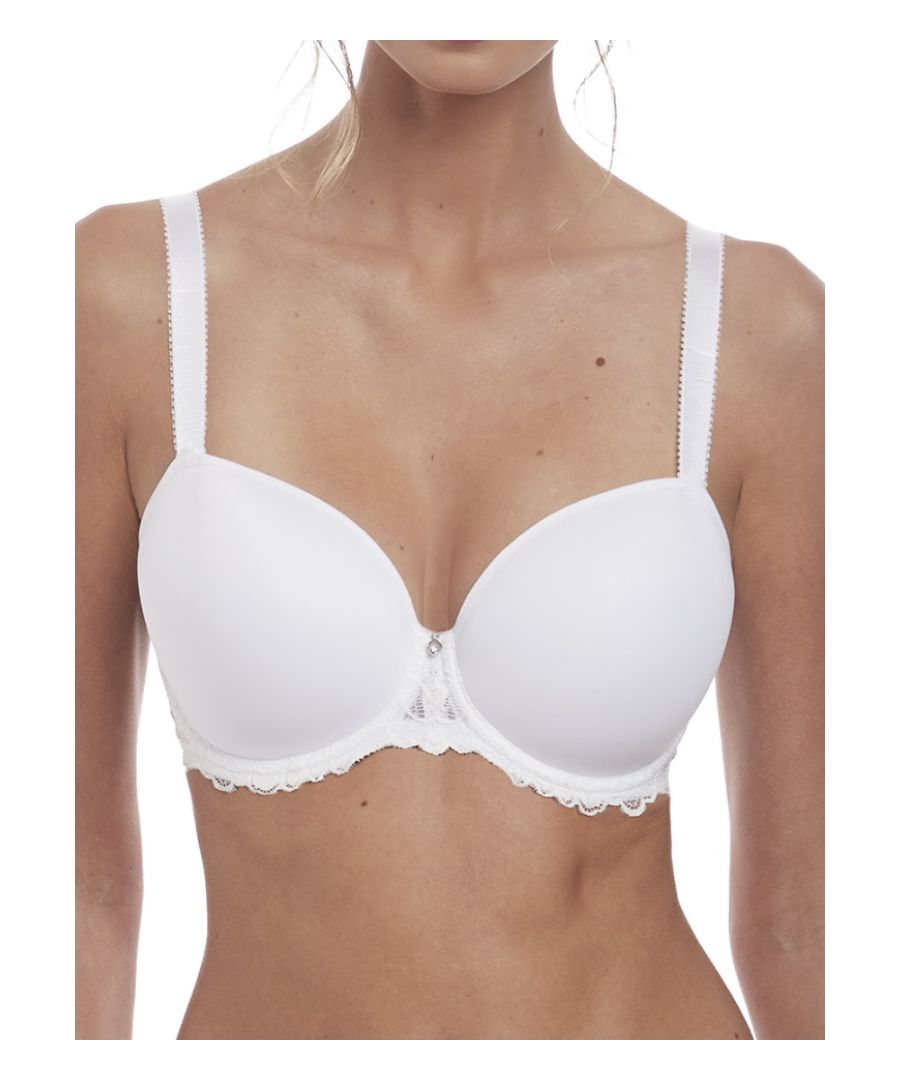 The perfect everyday bra! This Fantasie Memoir T-Shirt bra offers support and comfort with smooth, underwired padded cups. Complete with a 2 row hook and eye fastening and fully adjustable straps.