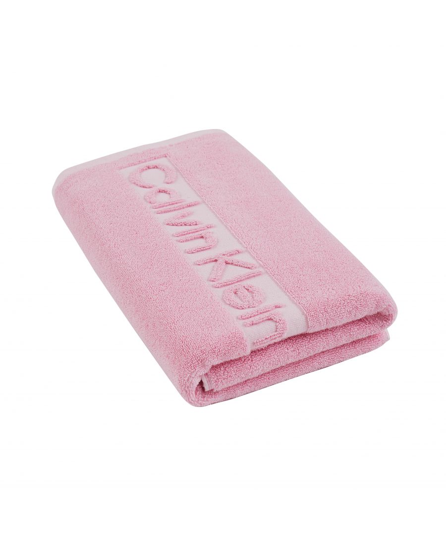 Image for Calvin Klein Sculpted Logo Bath Towel - Rose