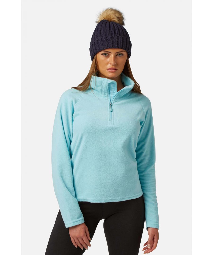 Surfanic Womens Warm Zip Micro Fleece Clearwater Blue - Size Large