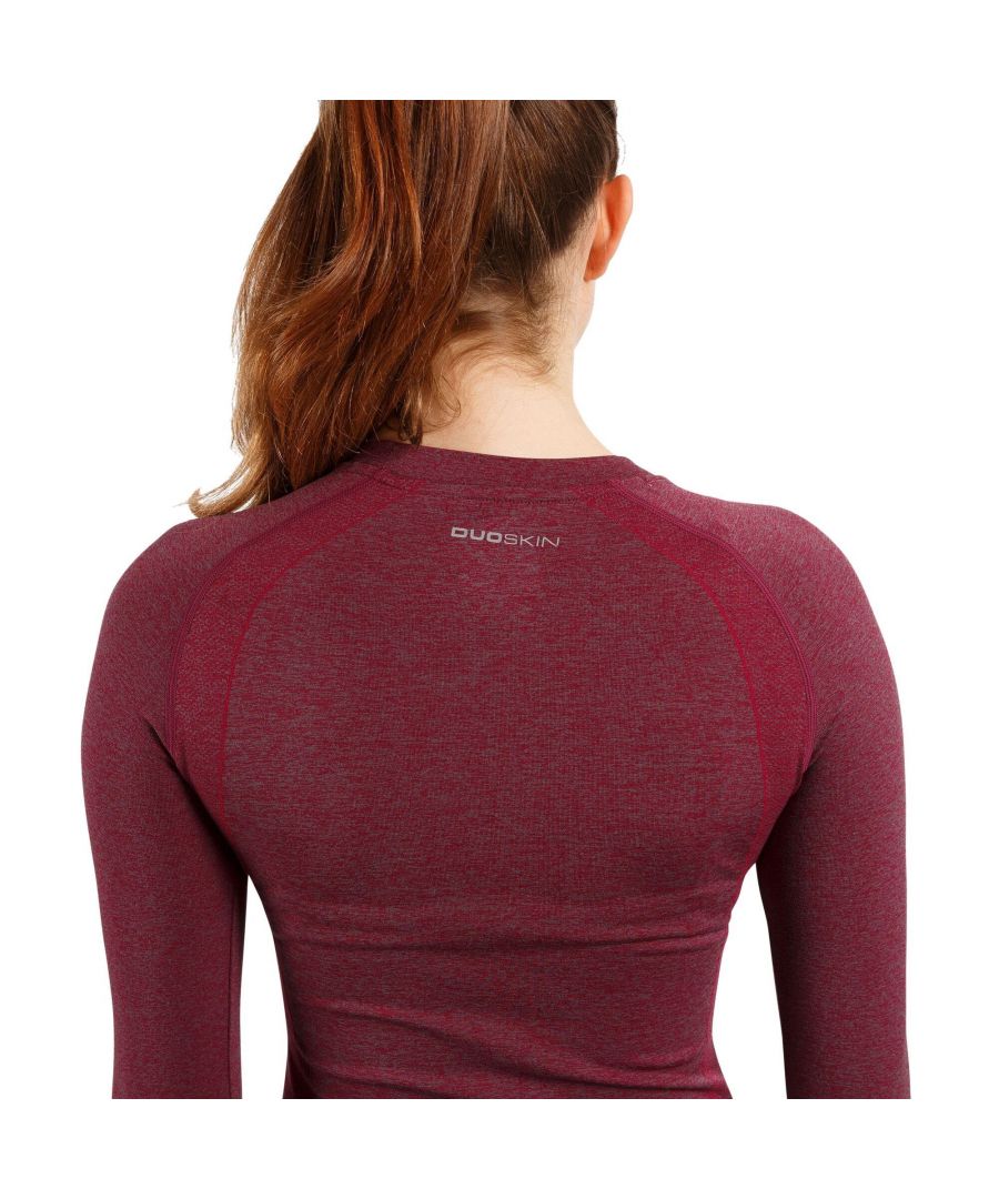 Image for Trespass Womens/Ladies Welina Long Sleeve Active Top (Berry Marl)