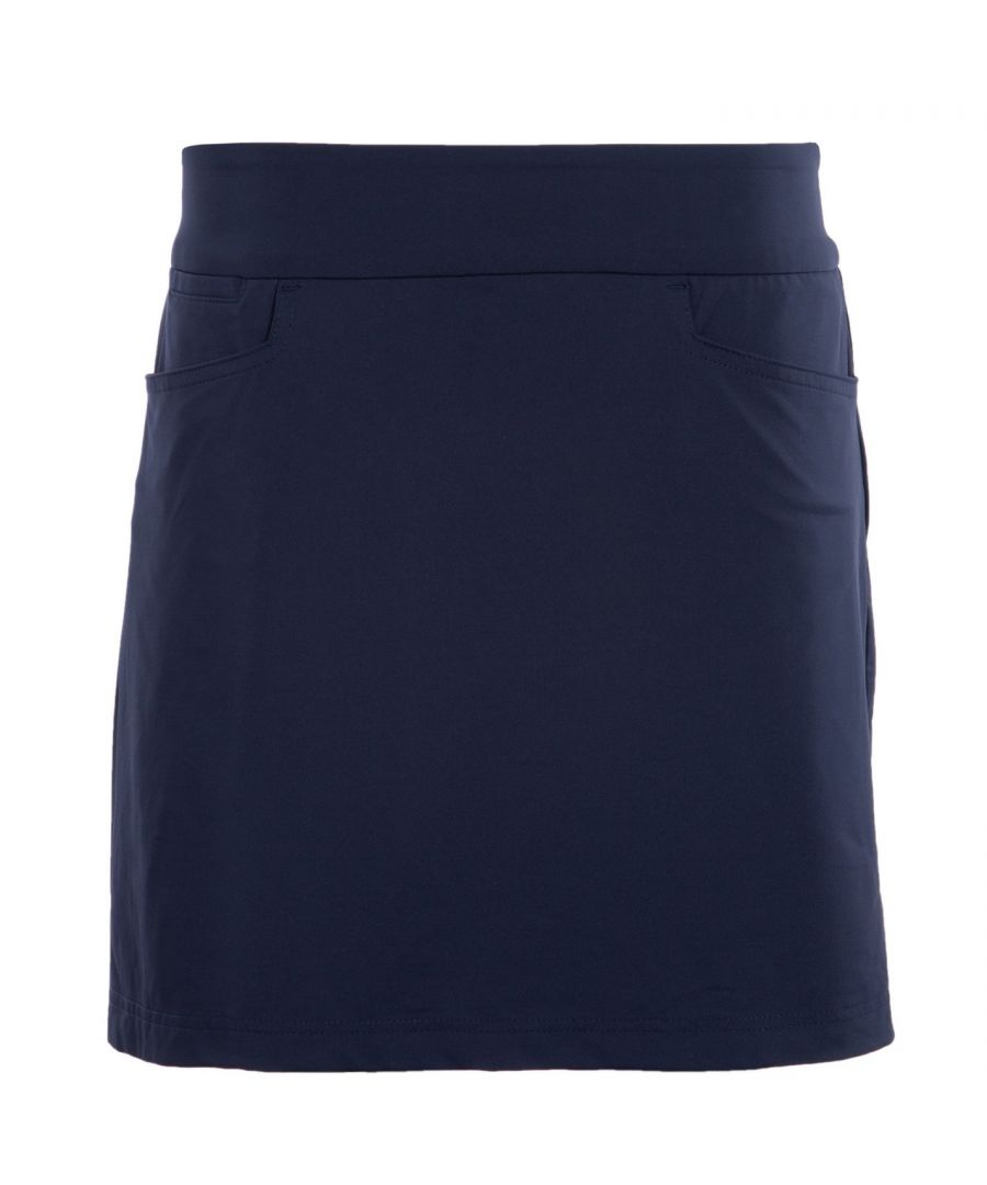 Slazenger Golf Skort Womens - This Slazenger Golf Skort is crafted with an elasticated waistband and three pockets for a classic look. It features flat lock seams to prevent chafing and is a lightweight construction. This skort is a solid colouring throughout designed with a signature logo and is complete with Slazenger branding. 88% Nylon / 12% elastane. Machine washable.