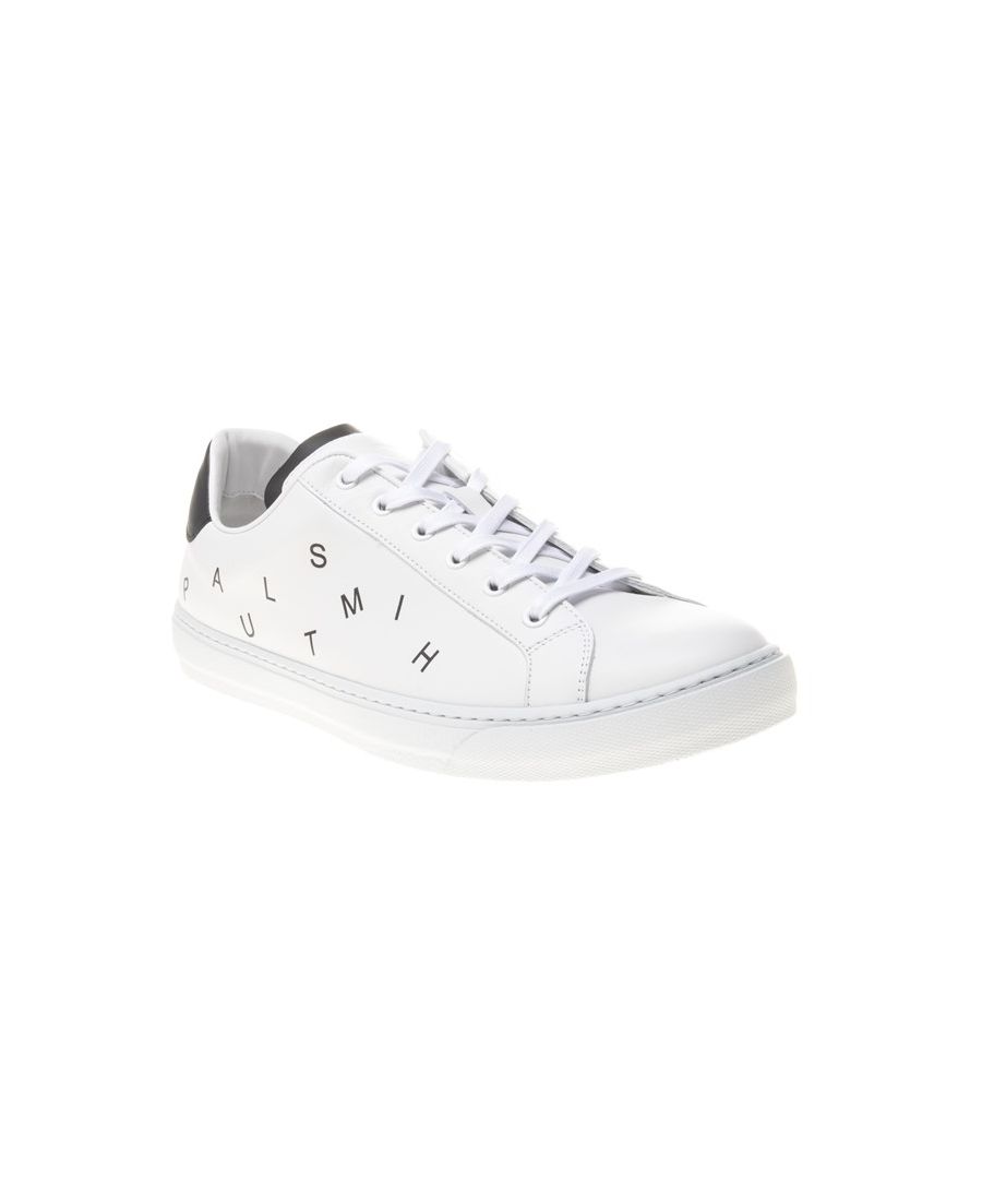 Fresh And Fashionable, The Hansen Men's Trainers By Designer Paul Smith Will Inject Your Outfit With A Touch Of Luxury This Season. The Bight White Leather Lace Up Is Crafted From Leather And Finished With The Famous Branding.