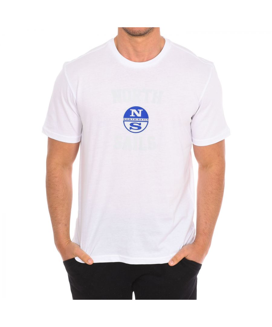 North Sails Mens Short sleeve t-shirt 9024000 man - White - Size 2XL - Secret Sales