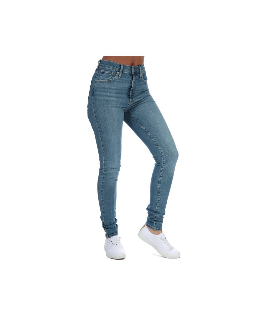 Womens Levi's Mile High Super Skinny Jeans in denim.- Classic 5 pocket styling.- Zip fly and button fastening.- Ultra high rise with a super sleek silhouette.- Extreme stretch.- Levi's woven red tab to back pocket.- Iconic leather patch at back waist.- Skinny fit.- 97% Cotton  3% Elastane. Machine wash at 30 degrees.- Ref: 227910126