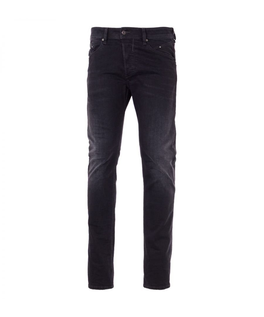 Diesel Belther-R Tapered Fit Jeans - Faded Black