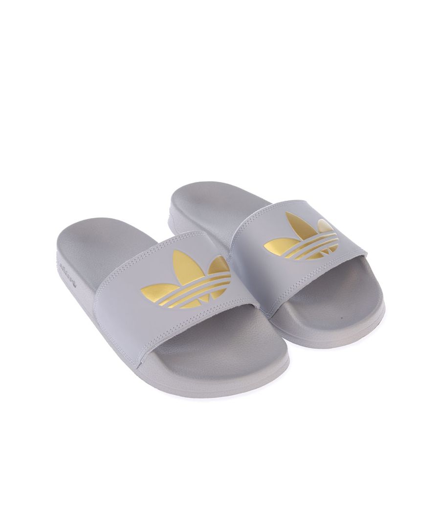 Image for Women's adidas Originals Adilette Lite Slide Sandals in Grey