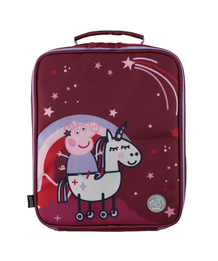 regatta girls childrens/kids unicorn peppa pig cooler bag (raspberry radience) - pink - one size