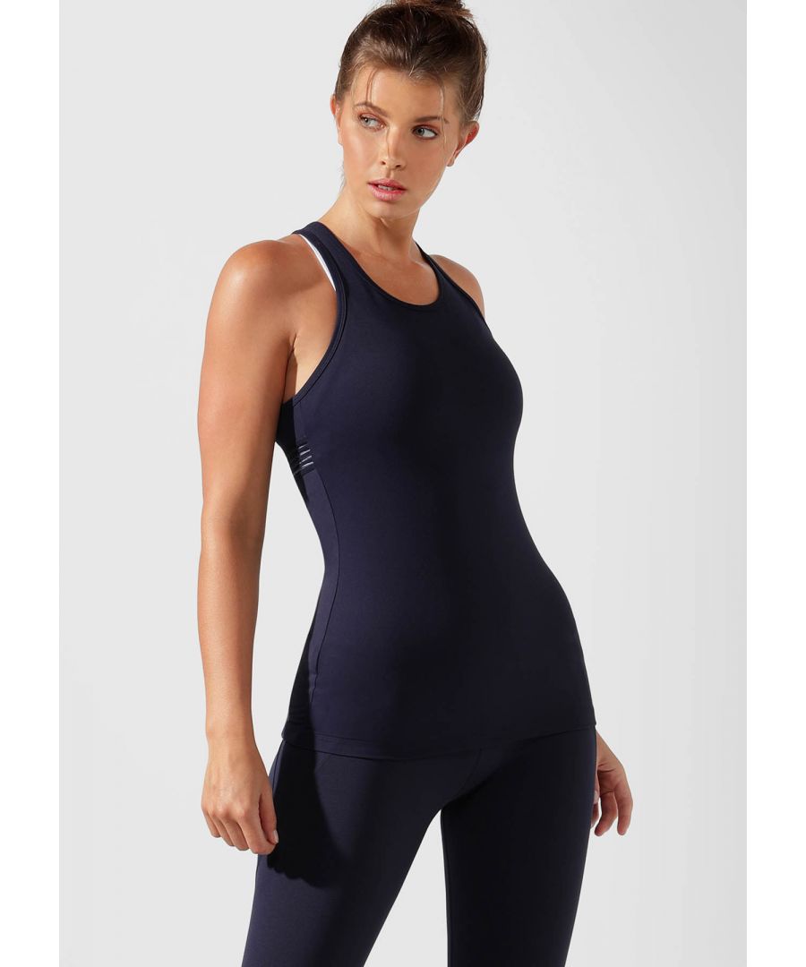 Image for Lorna Jane Phone Pocket Thermal Full Length Tight in French Navy