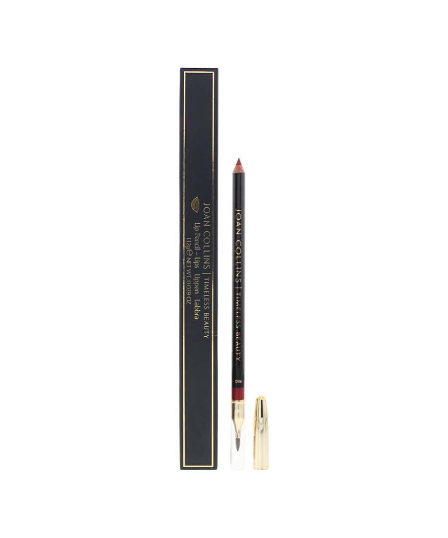 The Joan Collins Lip Pencil range are a duo tipped pencil, which help give lips a touch of Hollywood perfection. The pencil can smoothly define lips, lock in lipstick, limit feathering, whilst the other end of the pencil is brush which is ideal for blending. The pencil contains Jojoba oil and Vitamin E, which leave lips soft, supple and moist.