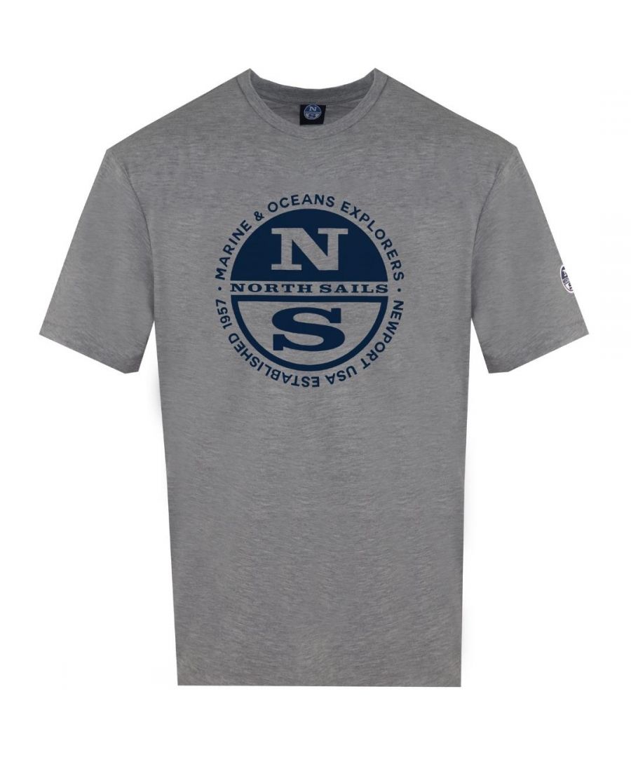 North Sails Marine Ocean Explorers Grey T-Shirt. Crew Neck, Short Sleeves. 100% Cotton. Regular Fit, Fits True To Size. Style: 9023990926