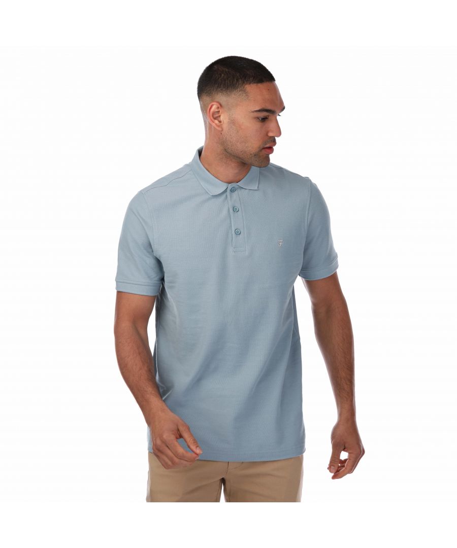 Farah Cove poloshirt voor heren, denim