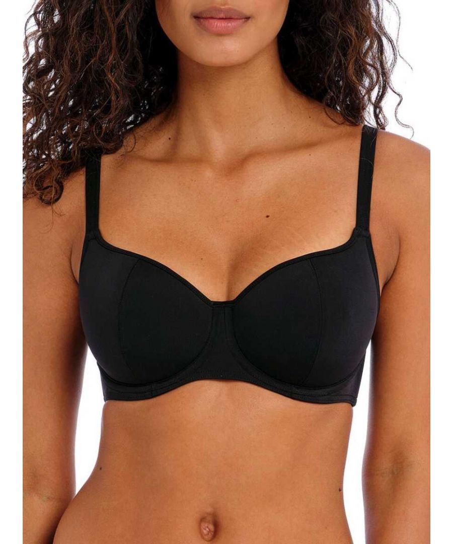 Freya Womens Jewel Cove Sweetheart Bikini Top - Black - Size 36DD