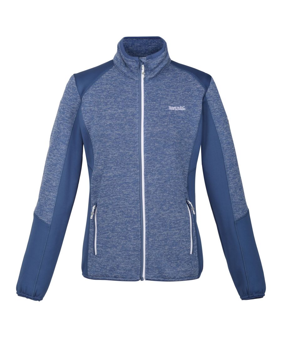 Regatta Dames/Dames Lindalla V Marl Full Zip Fleecejack (Stoffige denim)