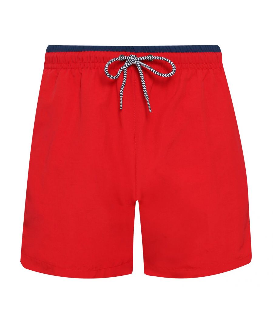 Asquith & Fox Mens Swim Shorts (Red/Navy) - Multicolour - Size Large