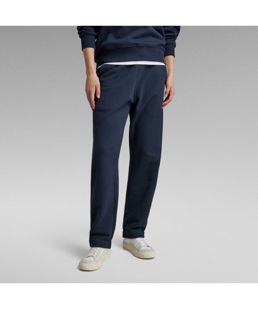G Star Raw Mens G-Star RAW Unisex Essential Loose Tapered Sweat Pants - Navy Cotton - Size 2XS