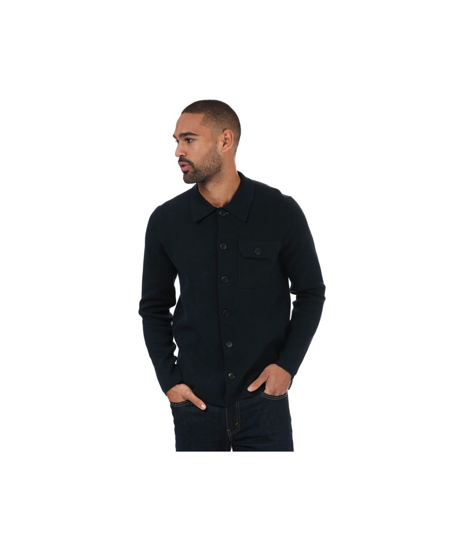 Mens Ben Sherman Milano Fitted Shirt in navy.- Ribbed collar.- Long sleeves.- Full button fastening.- Pocket to chest.- Branded tab to seam.- 100% Cotton. Machine washable.- Ref: 0067524
