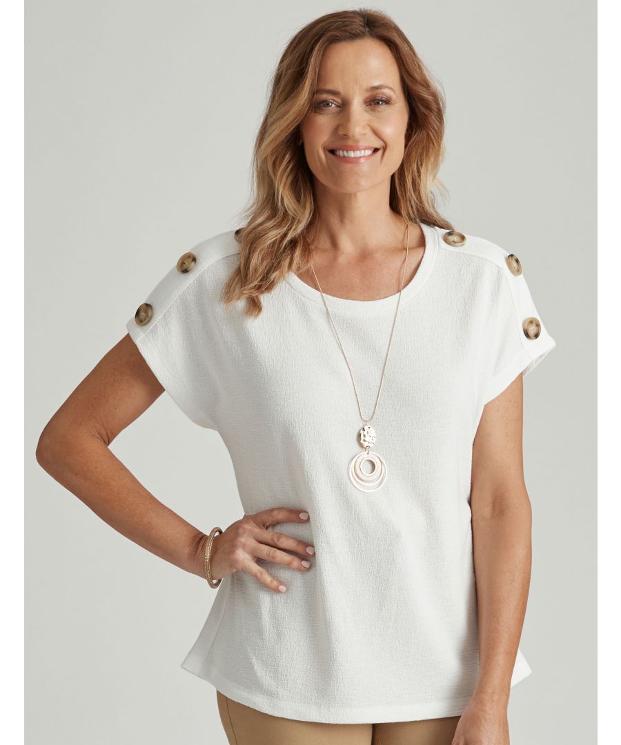 Keep cool in this light weight blouse. Featuring an elasticized neck, short length, cold shoulder design, cap sleeves with neckband details, this top will have you looking fresh for the summer season. This lace up crop top features a regular hem with a crew neckline and cold shoulder design. It's the perfect look to wear on hot days. -- This summer top is so basic you'll want to wear it all season long. With a cold shoulder neckline, short sleeves and a crop length, this versatile piece will give you a chic look every single time. Feeling hot? Let's cool things off! Flaunt an understated crop top that features simple patterns while still looking clean, crisp white with grey detail. -- Style with a twist this summer in this cropped top. It features a back lace up closure and features a slightly oversized crew neckline as well as short sleeves. These cold shoulder style tops feature classic, clean cut lines that will make you stand out from the crowd. -- This blouse comes in two styles, giving you the option to dress up or down. The top length is cropped and sleeves are short, while the hem is regular. This basic-yet-sophisticated style will keep you stylish all summer long. This crop-length top features a simple collared neckline, an easy to wear laceup front and relaxed silhouette. -- Fashionable for warmer weather, this top features binded fastening, plain print, relaxed fit, short length, cold shoulder sleeves. This crop top will be your go-to piece all season long. Featuring a relaxed silhouette with collar detailing, it's the perfect way to switch up your style! -- This crop top is perfect for those who want to stay warm and cool all day. With a cold shoulder neckline, crew neck detailing and a relaxed silhouette, this top can be worn casually or casually chic. A versatile piece designed with a classic shape and collar detail, this top is the perfect choice to dress up or down.Material:  69% Polyester / 29% Cotton / 2% Elastane