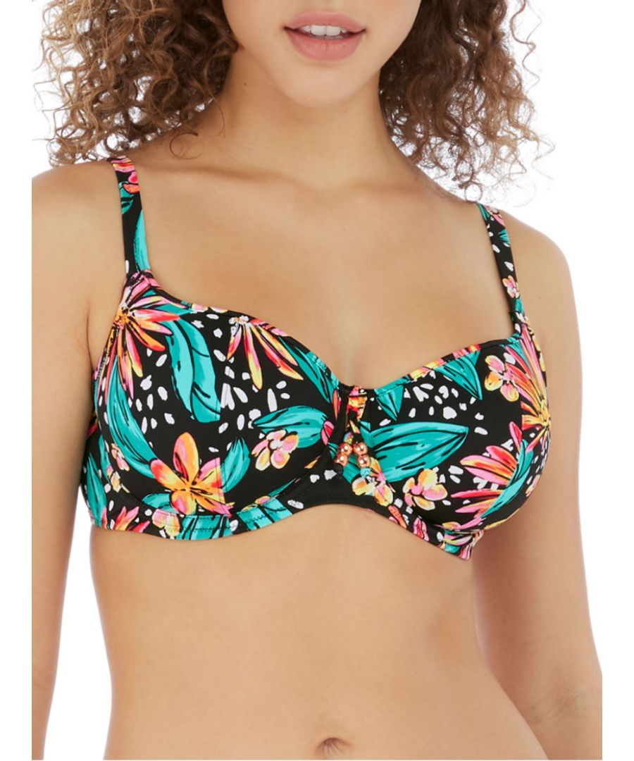 Image for Wild Daisy Sweetheart Bikini Top - Multicoloured