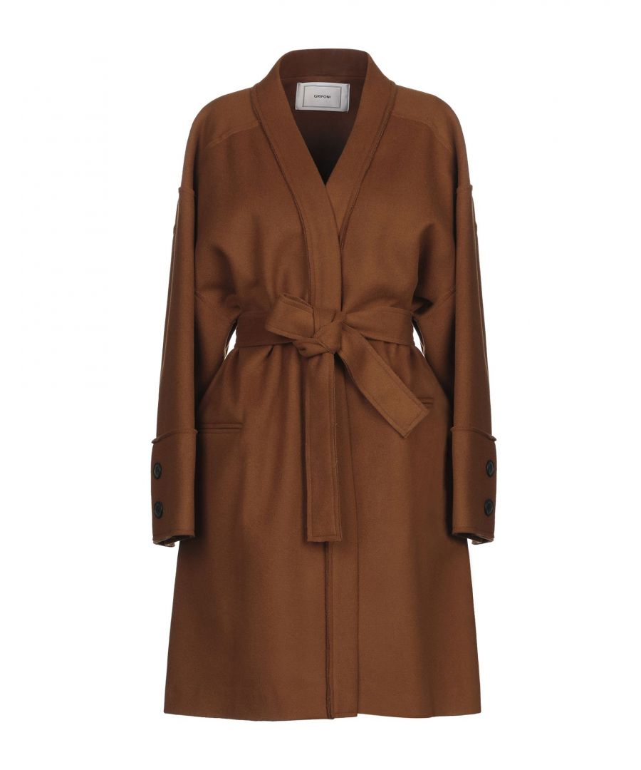 Image for Mauro Grifoni Woman Coats Brown Wool