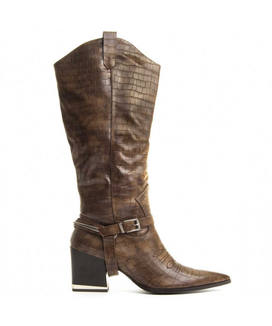 Image for Montevita Laddy Knee High Boot in Brown