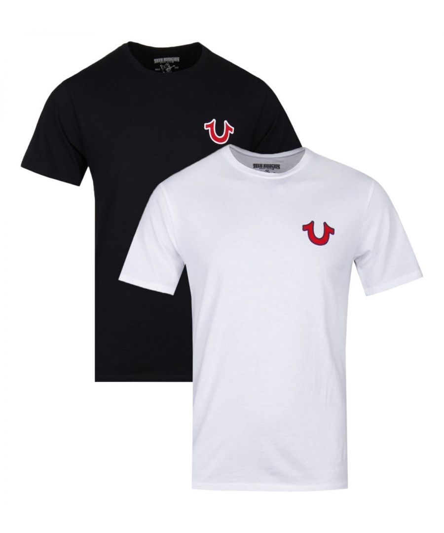 Image for True Religion 2 Pack Buddha Logo T-Shirt - Black & White