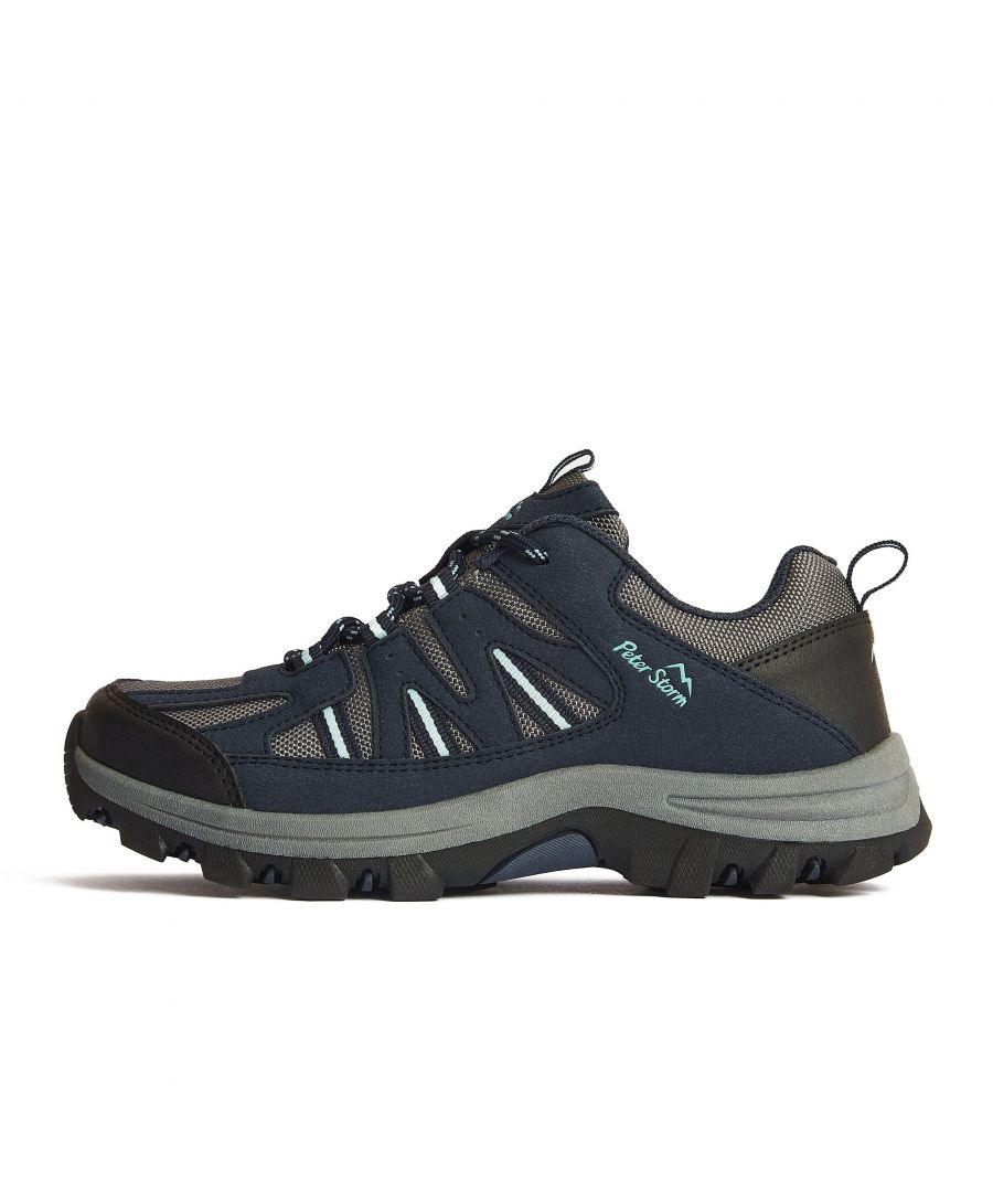  WoMens Buxton Ventilated Walking & Hiking Shoe with StormGrip Outsole - Navy - Size UK 5