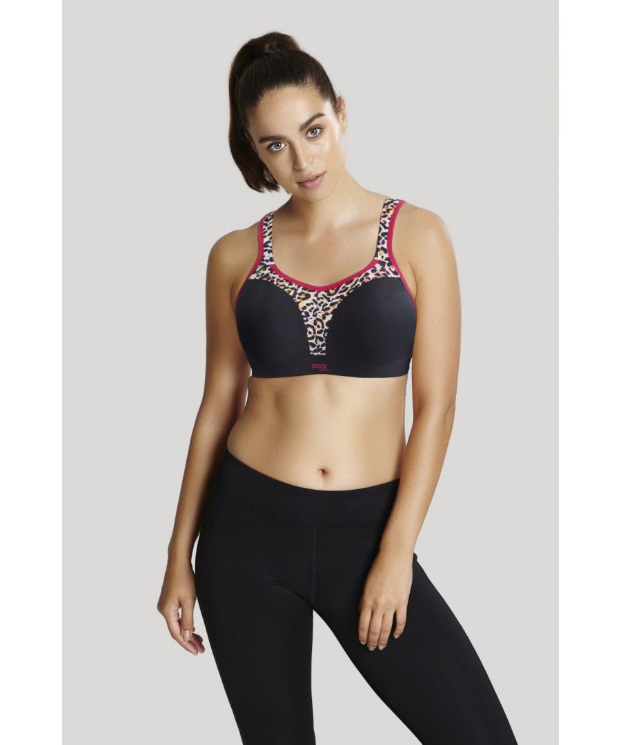 The Panache Ultimate Sports Bra has been designed in an exclusive colour – and we love it! Animal Multi, your secret LBB (Little Black Bra) will be your best friend during high impact workouts. Panache’s Ultimate Sports Bra is perfect for D+ cup busts. The super smooth shape and flat seams work to separate and encapsulate your bust, not flatten it. Reducing breast movement by up to 83%, this sports bra is perfect no matter the sport or activity! This sports bra allows you to feel supported and comfortable so is a firm favourite.