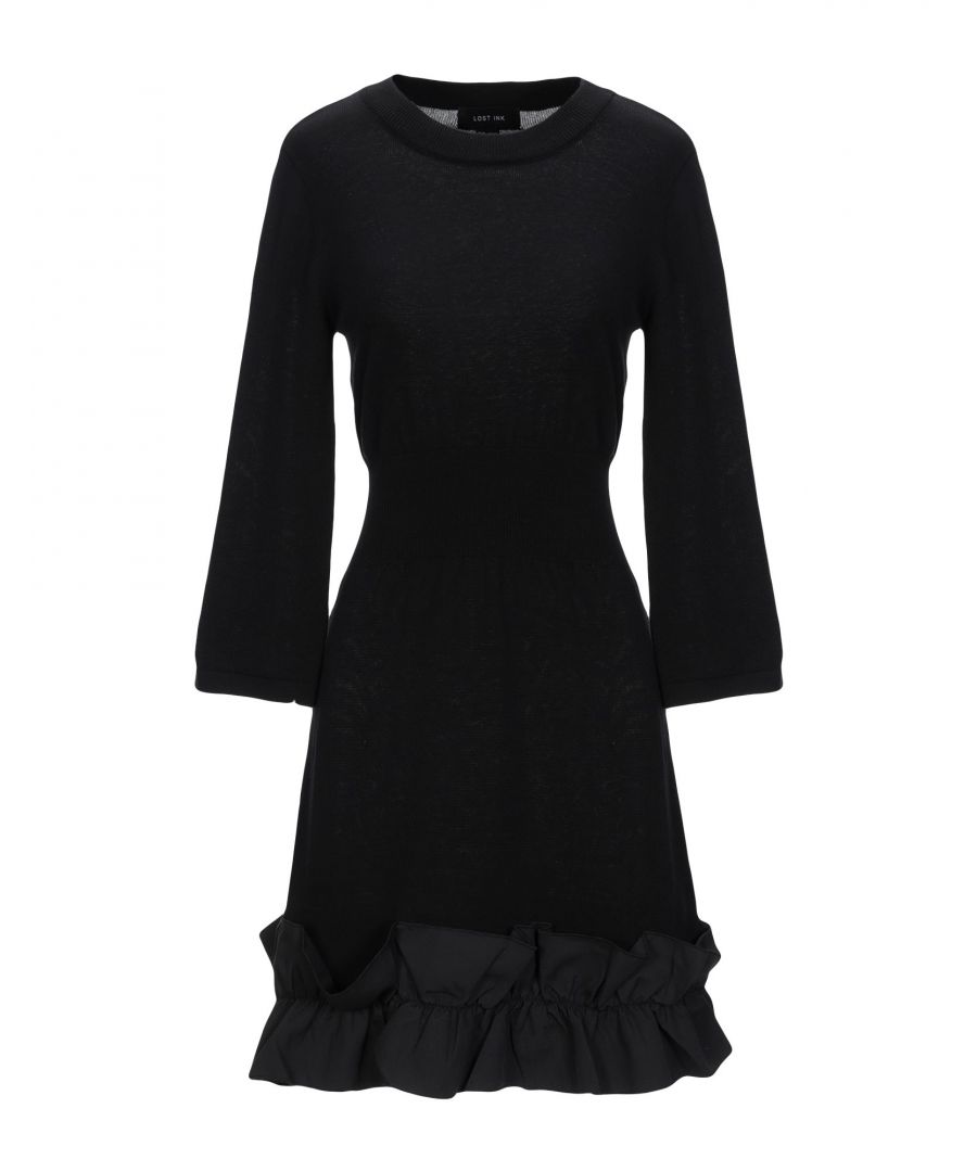 lost ink womens woman short dresses - black - size 12 uk