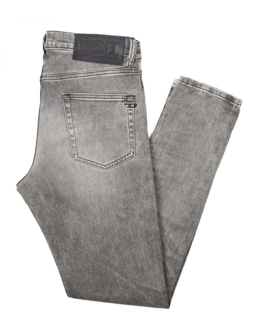 Diesel D-Strikt-jeans met slanke pasvorm voor heren, zwart