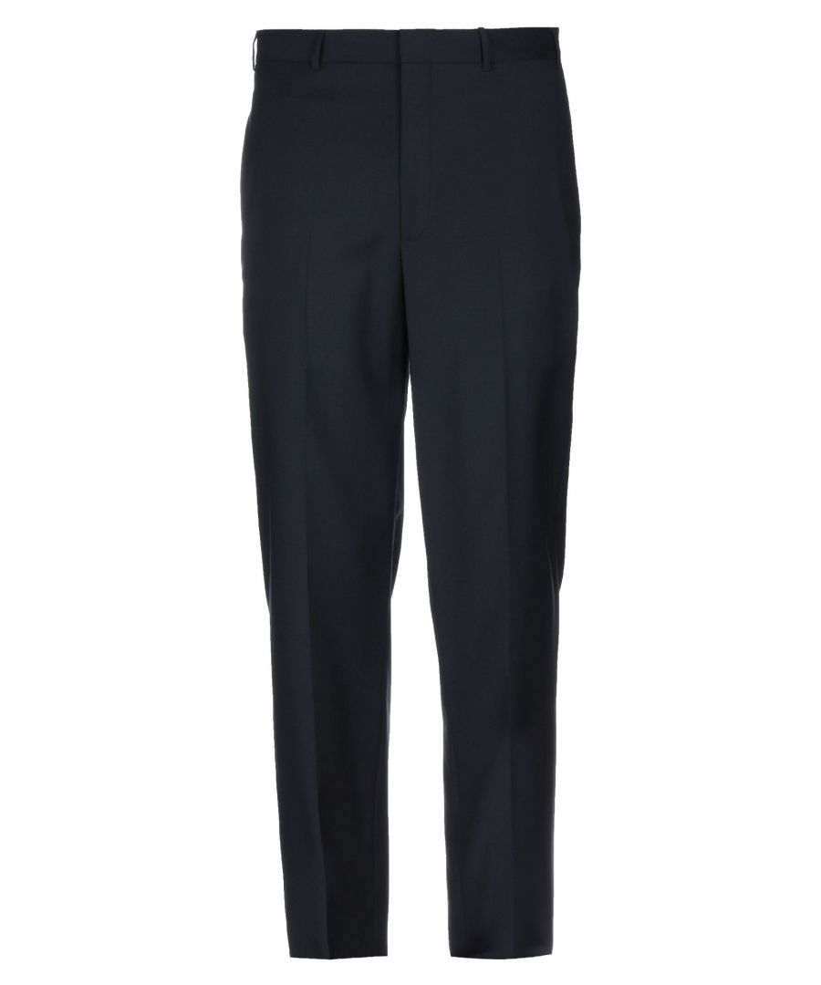 plain weave, darts, basic solid colour, mid rise, regular fit, straight leg, button, zip, multipockets