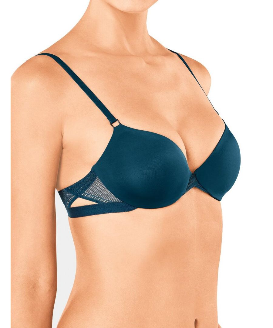 Sloggi Womens S Symmetry Underwired Padded Bra - Green - Size 32D