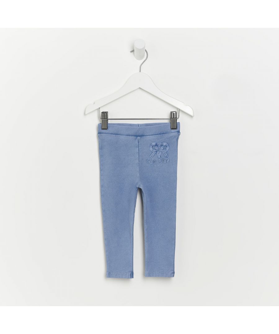 > Brand: River Island> Department: Baby Girls> Colour: Blue> Type: Leggings> Style: Ankle> Size Type: Regular> Material Composition: 69% Cottone 25% Polyester 6% Elastane> Material: Cotton Blend> Occasion: Casual> Season: SS22