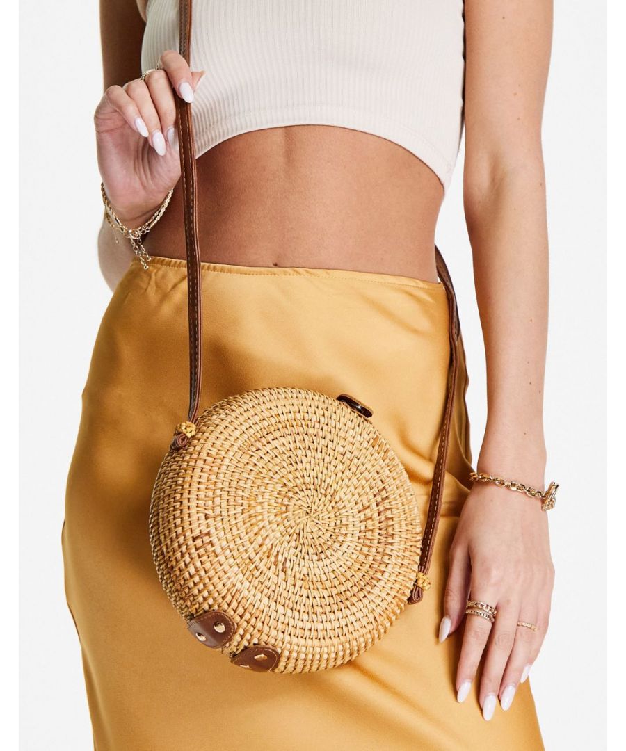 Cross-body bag by ASOS DESIGN Your new side-kick Cross-body strap Can be worn on the shoulder or across the body Press-stud closure Gold-tone hardware  Sold By: Asos