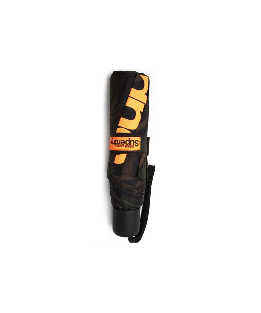 Superdry men's SD minilite umbrella. Stay dry this season with an umbrella from Superdry. Featuring a Superdry graphic across the top, a loop for easy carry and hanging, and a bag for when the umbrella isn't in use.Arm length closed: 26cmArm length extended: 59cm