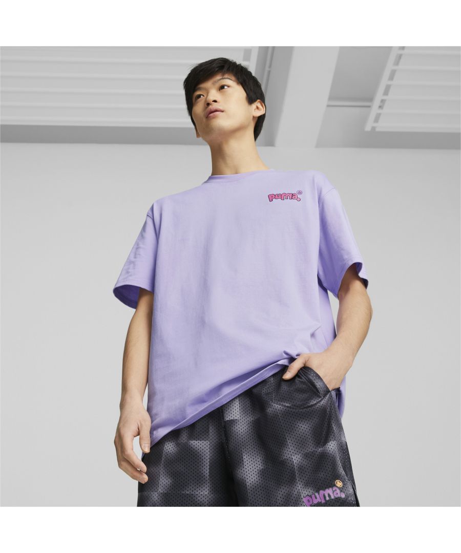 Puma Unisex X 8Enjamin Graphic T-Shirt - Purple - Size X-Small