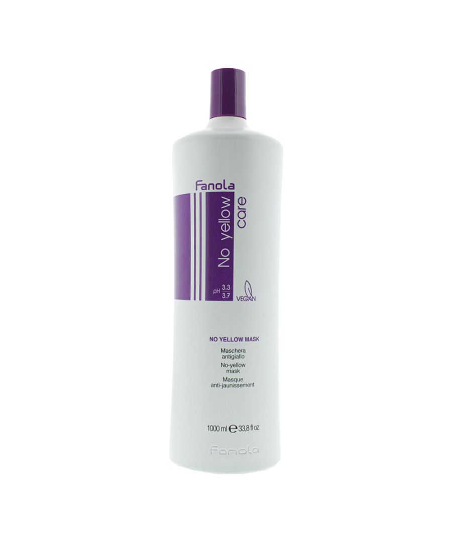 Fanolas No Yellow range is ideal for grey, super lightened or decoloured hair. Its made with a strong violet pigment that tones down unwanted yellow light blonde or streaked hair.