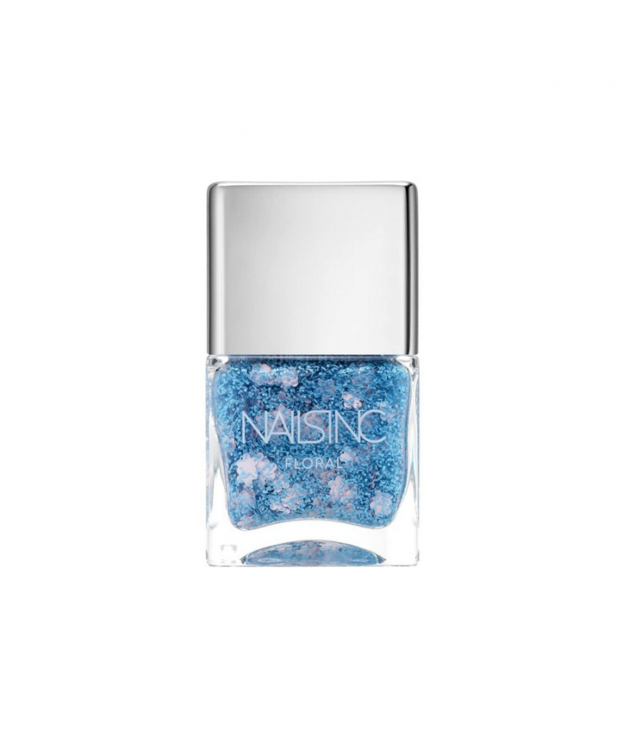 Award-winning beauty brand known for its' nail salons, catwalk-inspired innovations, fashion-forward collaborations and immaculate manicures and pedicures. Nails Inc London Floral Effect Nail Polish 14ml - Queensgate Gardens - Please note UK shipping only.