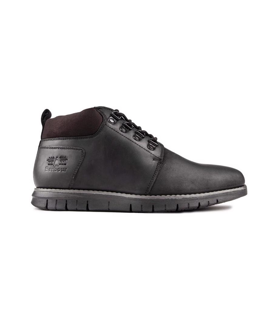 The Black Barbour Albermarle Chukka Boots Epitomise Quality And Style. Crafted From Premium Black Leather With A Flexible Sole, The Barbour Albermarle Chukka Boots Are Finished With A Mudguard Detail And A Barbour Branded Metal Badge For An Added Touch Of Luxury.
