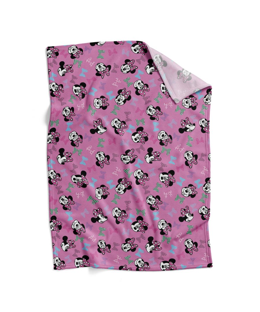 Image for Disney Minnie Mouse Bow-tiful Printed Fleece Kids Throw