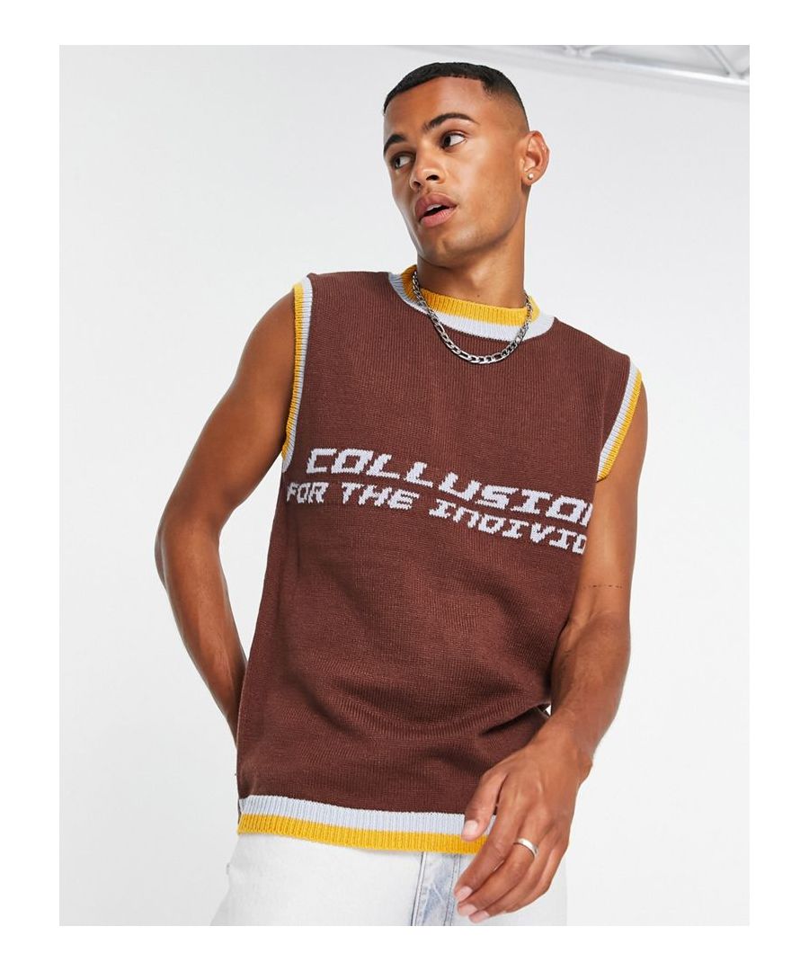 T-Shirts & Vests by Collusion Next stop: checkout Slogan to chest Crew neck Stripe trims Regular fit  Sold By: Asos