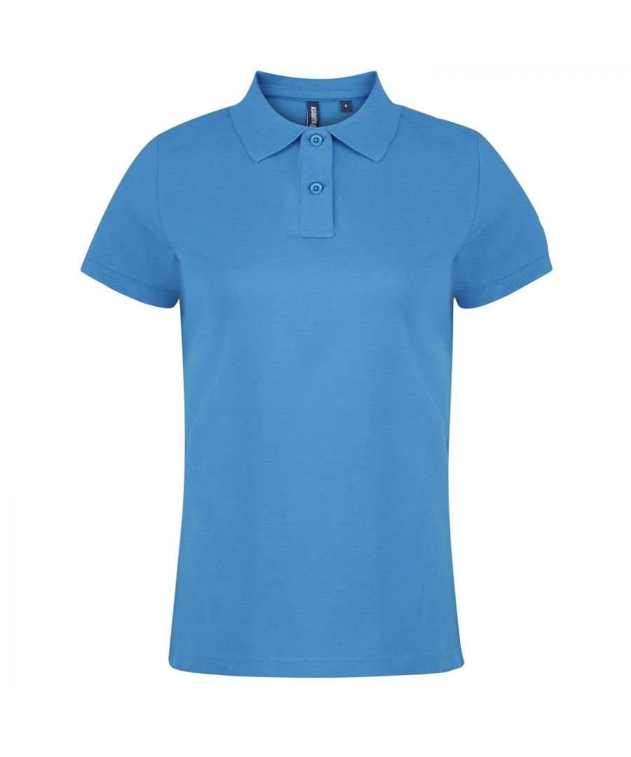 Image for Asquith & Fox Womens/Ladies Plain Short Sleeve Polo Shirt (Sapphire)