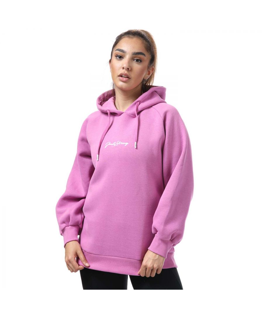 Just Strong Boyfriend-hoodie voor dames, roze