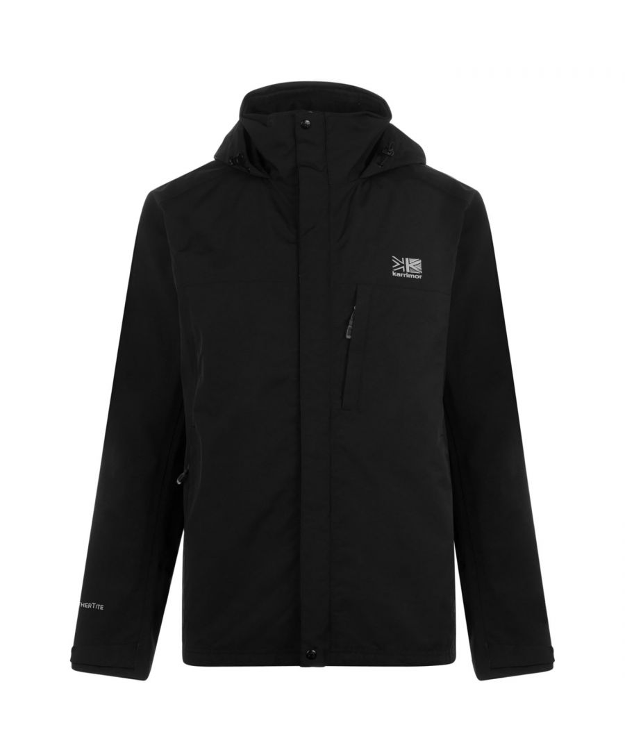 Image for Karrimor Mens Urban Jacket Weathertite Waterproof Foldaway Hood Outdoor