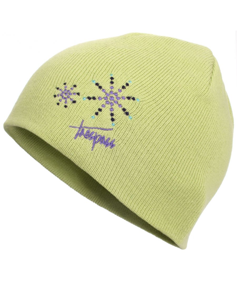 Trespass - Meisjes Sparkle Gebreide Beanie Muts (Beige)