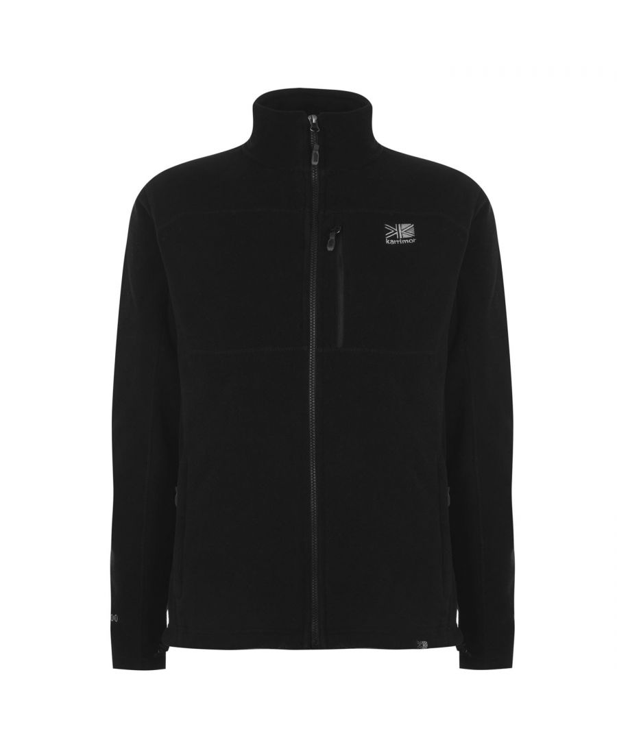 Image for Karrimor Mens Fleece Jacket Zip Through Top Long Sleeve High Collar Pockets