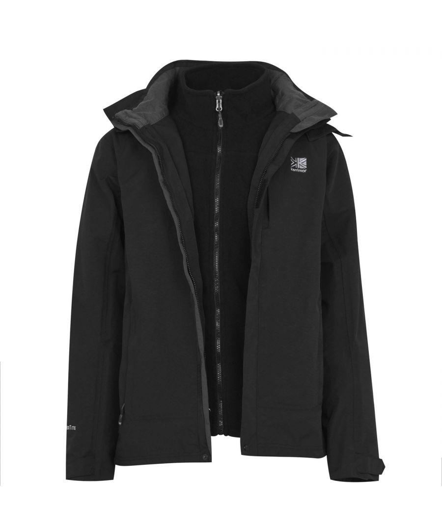 Image for Karrimor Mens 3in1 Jacket Mesh Lining Concealable Hood Water Resistant