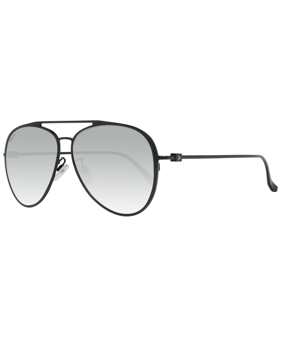 Bally Aviator Mens Black Grey Gradient  BY0024-D  BY0024-D are a classic aviator style crafted from lightweight metal and acetate . The double bridge design and silicone nose pads ensure all day comfort. Bally's logo features on the slender temples for brand recognition.